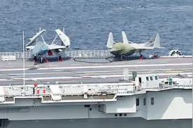 希望落空，辽宁舰的歼-35海五代确实是模型，制作精度还不怎么样图片