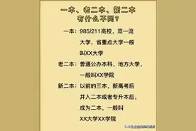 大学一本、老二本、新二本有什么不同？看完终于懂了图片