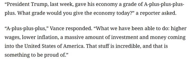 特朗普给自己第一年的经济成绩打几分