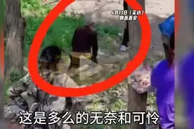 西安游客踩踏一奶奶菜地，劝阻无效后下跪，有钱旅游别缺德！图片