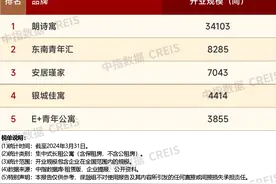 2024年1-3月南京住房租赁企业开业规模排行榜图片