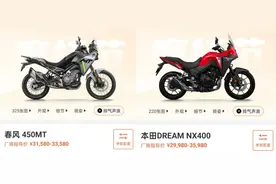 本田NX400 vs 春风450MT：3万预算ADV终极对决图片