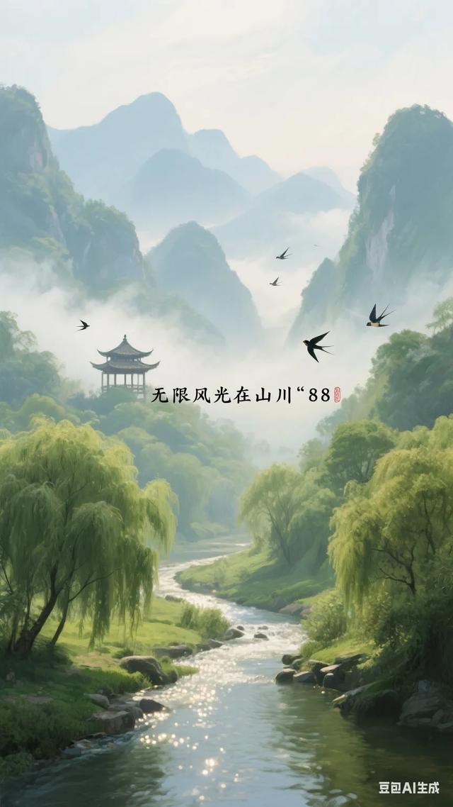 踏入山川，满目风光美如画，心醉其间，悠然尽享这份自在！