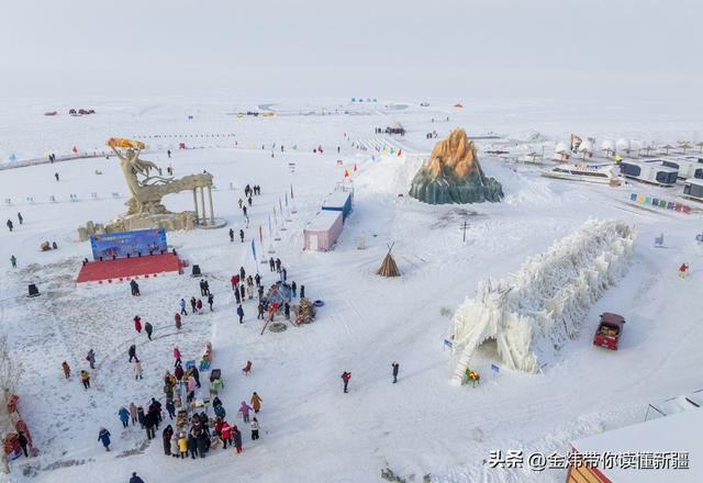 乌伦古湖黄金海岸景区借福海冬捕节分会场东风全力“添柴”冰雪游