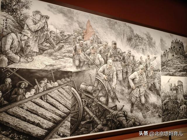 带孩子去中国美术馆参观“人民必胜”主题展，爱国主义教育太深刻