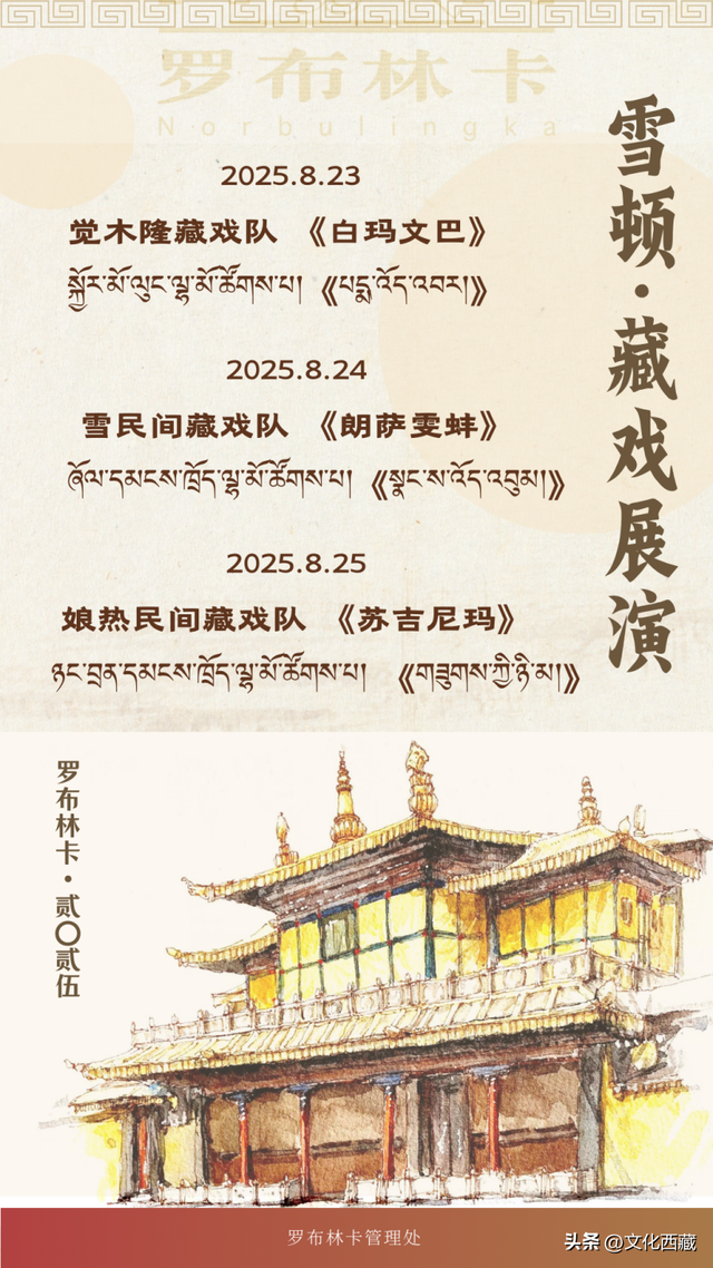 游客注意！罗布林卡最新消息！