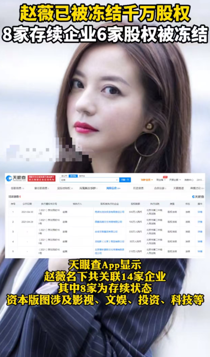 三重身份全崩盘，赵薇看似走投无路	，没想到她还有另一条后路