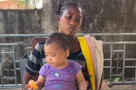 中国男人娶非洲姑娘，孩子3个月大离家出走，妻子苦寻：快回来吧图片