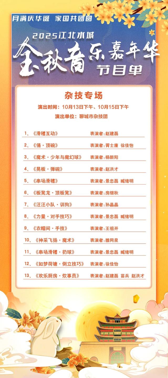 延迟场次节目演出预告