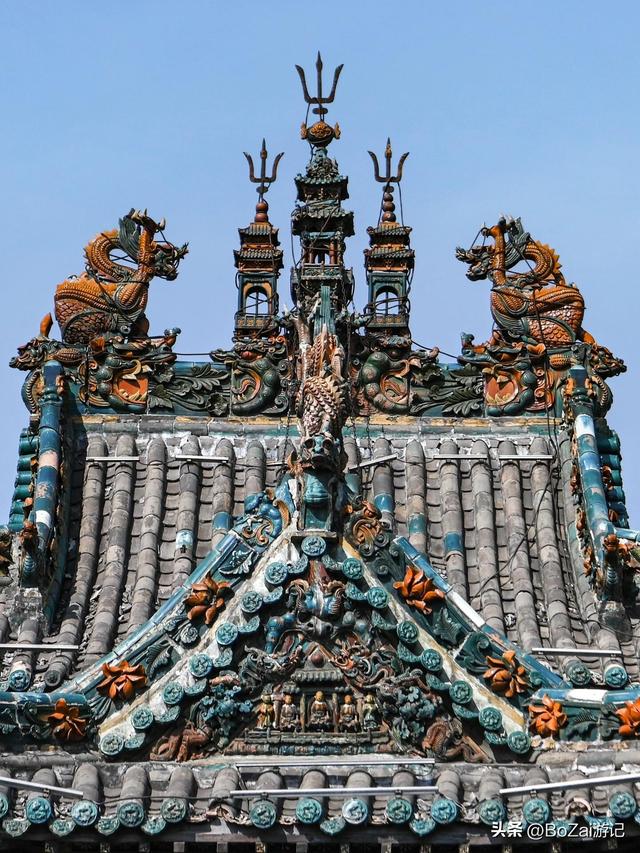 介休乡村封神，500年琉璃镇河楼，小巧却藏大招