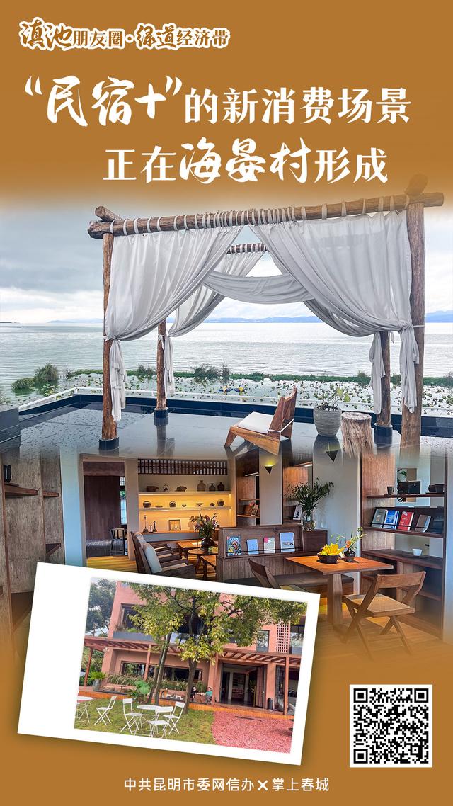 滇池朋友圈·绿道经济带丨“民宿+”的新消费场景正在海晏村形成
