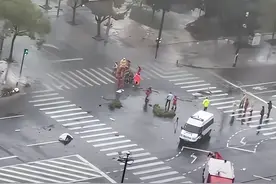揪心！高压电线因台风坠落，致2人触电身亡！图片