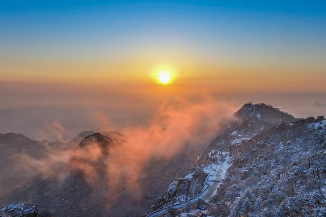 雪后泰山，仙境再现