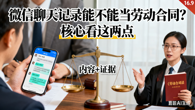 微信聊天记录能当劳动合同吗？这里的门道打工人必须懂