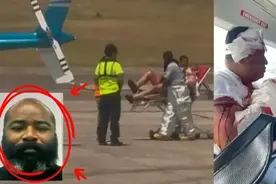 有美国人持刀劫机，被乘客开枪打死！什么离谱新闻？没有安检吗？图片