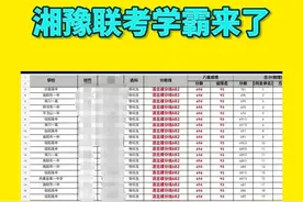 2025年4月29号河南湘豫联考高分榜单前20图片