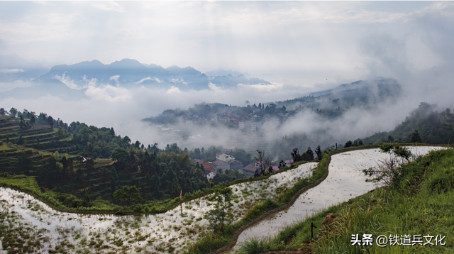陈德明 || 雾锁层峦隐翠微，银带千叠映朝晖—摄于浙江 温州 永嘉茗岙