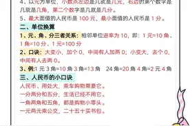 一年级数学下册认识人民币专题详解！四大部部分及专项练习图片