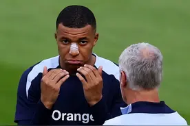 姆巴佩最新造型曝光！鼻梁贴满创可贴 面罩仍在制作图片