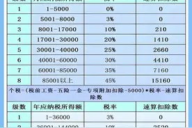 2025年个人所得税缴费标准图片