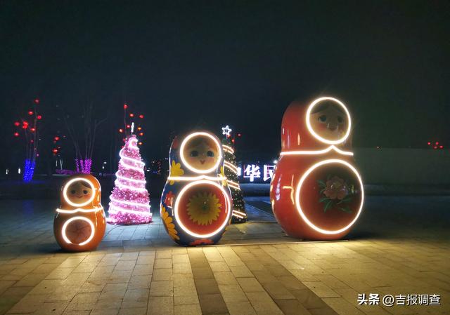 美翻了！珲春这场新春灯光秀，把边城夜空变成了童话世界