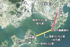 金门岛依靠泉州跨海输水养十几万岛民，岛南面的料罗湾是运输门户图片