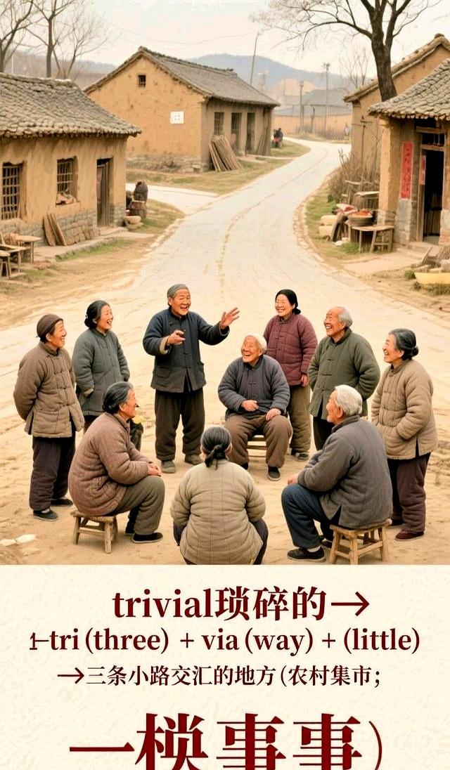 会上瘾的单词记忆术trifle小事；小看