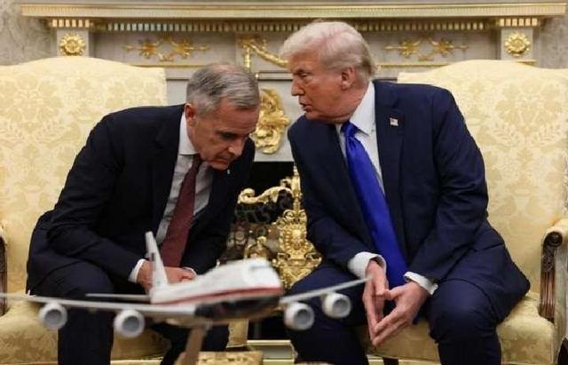 访华专机登机前	，卡尼向特朗普传达：勿武力夺岛，中方提及宪章