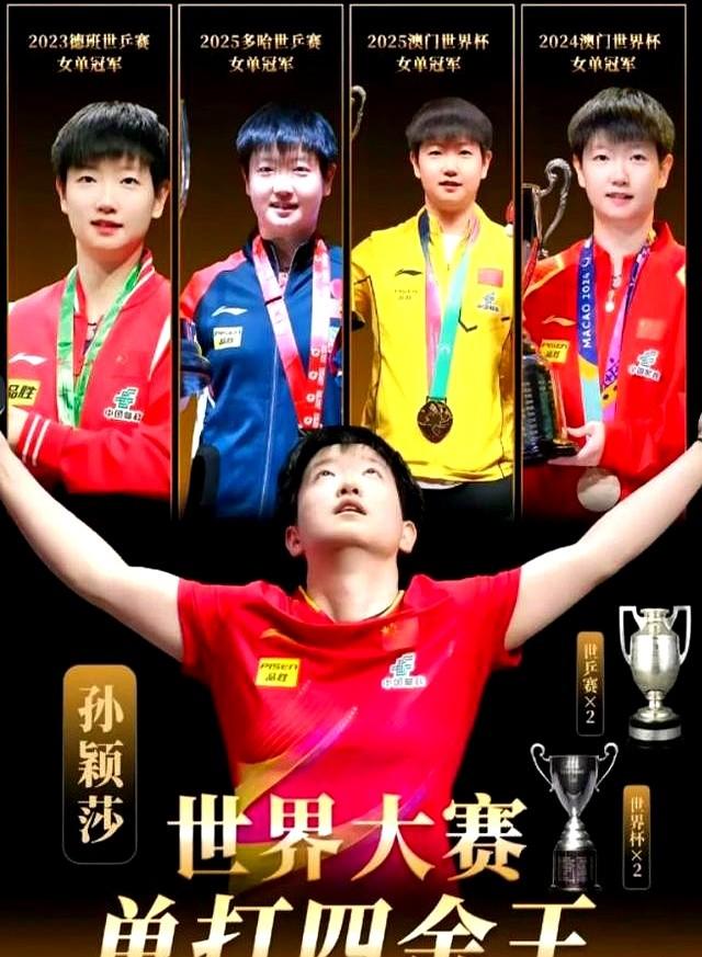 国乒大合照！暴露真实地位，王楚钦、王曼昱靠边站，C位实至名归