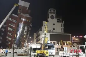台湾强震36小时：这里重点搜救图片