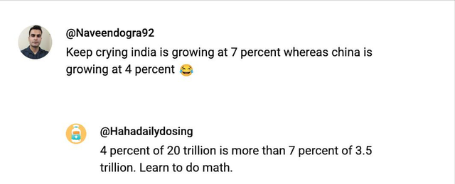 美论坛：中国给世界提供工业产品，而印度提供了笑话，印网友破防