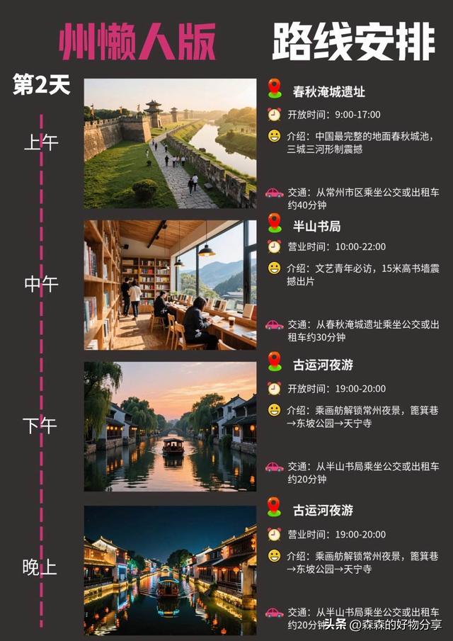 常州3天2夜保姆级攻略