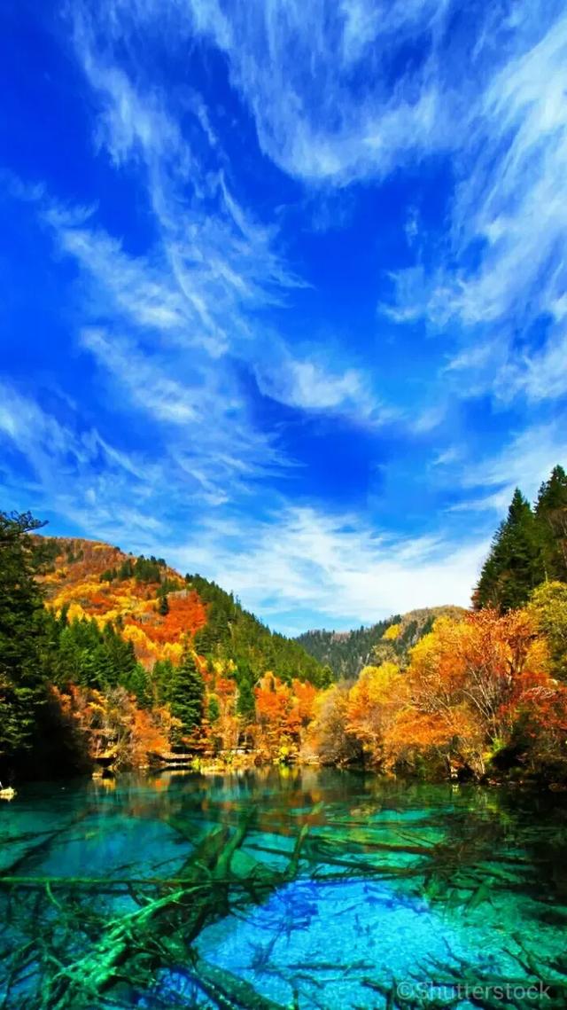 45张九寨沟最美风景手机壁纸