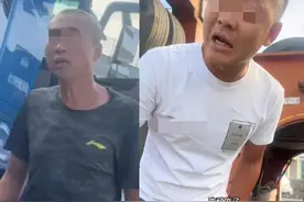 嫌命长？男子高速别停大件运输车，质疑该车辆为什么没有交警护送图片