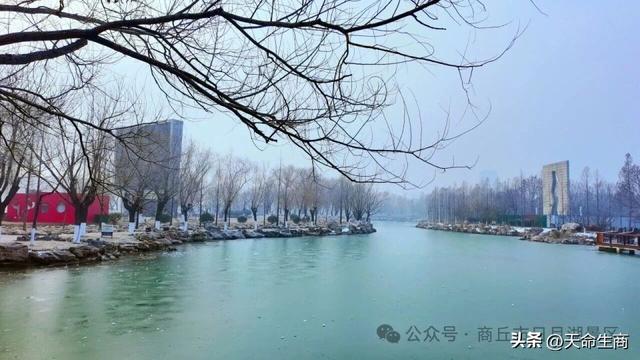 冬日的浪漫，藏在商丘日月湖的晨霜里