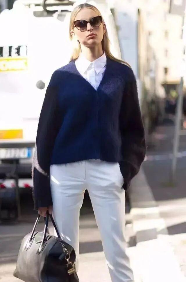 秋冬穿藏蓝色：真的很高级