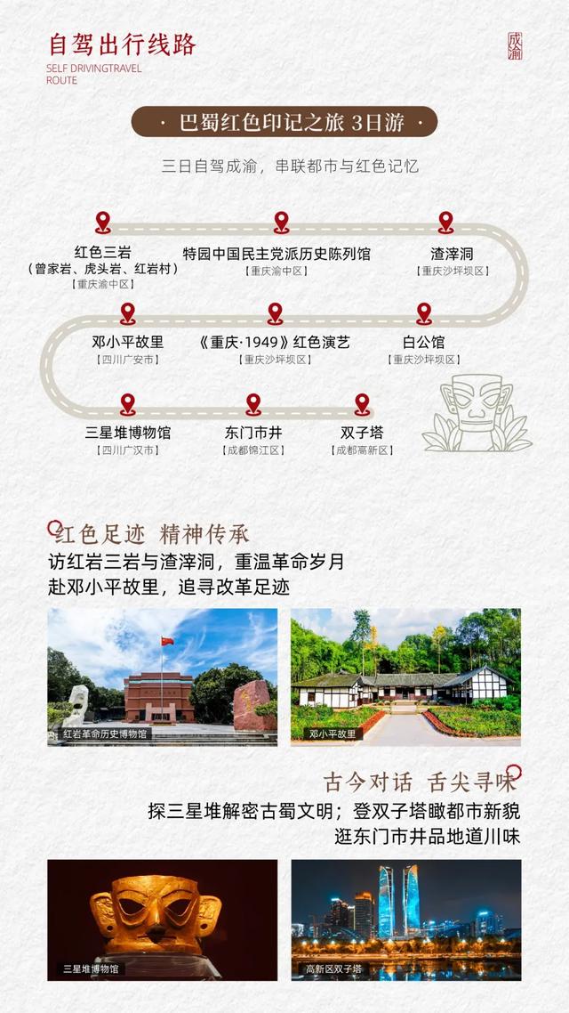 10条成渝旅游线发布,走起→