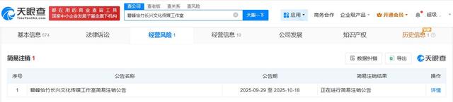 汪峰名下碧峰怡竹工作室拟注销