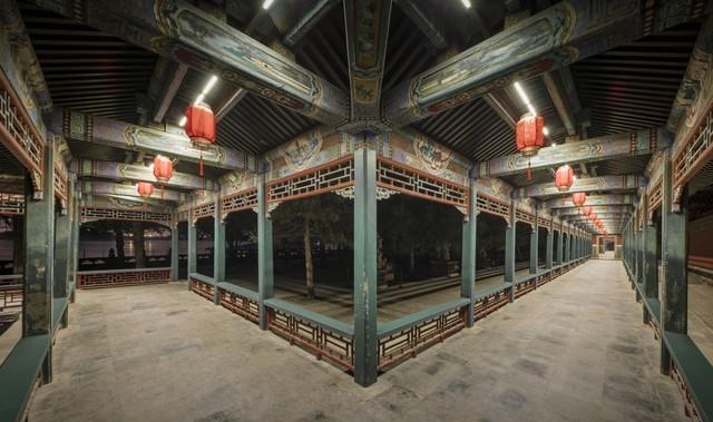 古建摄影教学：颐和园长廊内部夜景：3大光影秘境+5个参数公式
