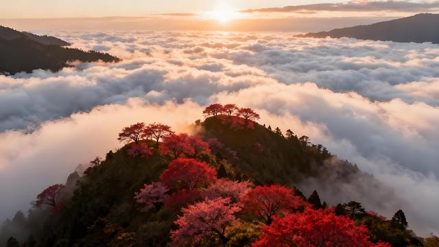 金风拂过淡水河，秋韵漫染台北城 —— 宝岛秋日的枫红诗行