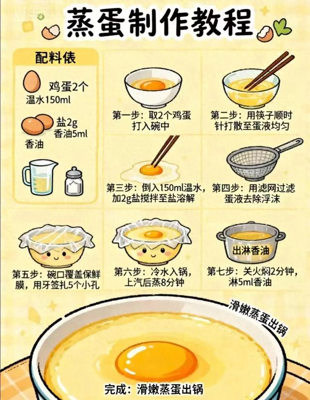 如何蒸鸡蛋（水蛋嫩滑秘诀大公开掌握这7步）
