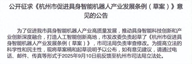 一地拟出台促进具身智能机器人产业发展条例 鼓励创新探索分级监管