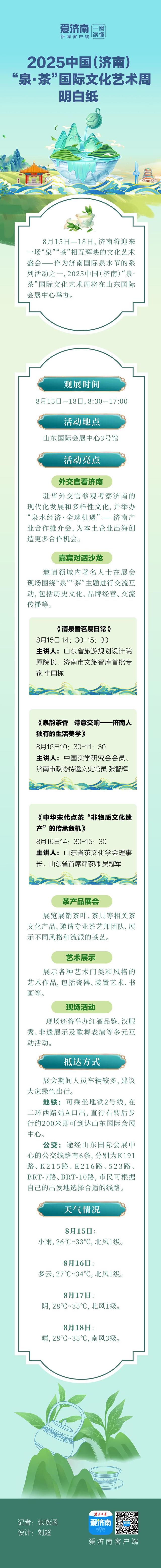 去哪看？啥亮点？2025中国（济南）“泉·茶”国际文化艺术周明白纸来了