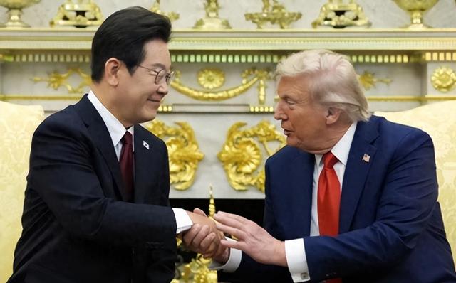 面见特朗普，李在明一语惊人：期待有一天，您能在朝鲜打高尔夫球