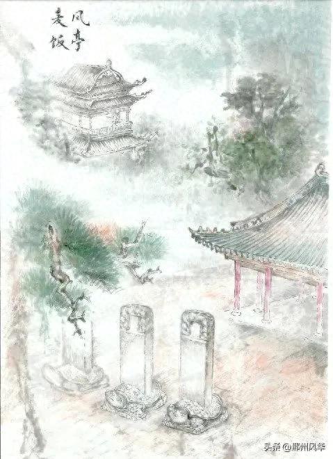邢台大风亭，又名麦饭亭，两代帝王驻跸、古南宫第一景