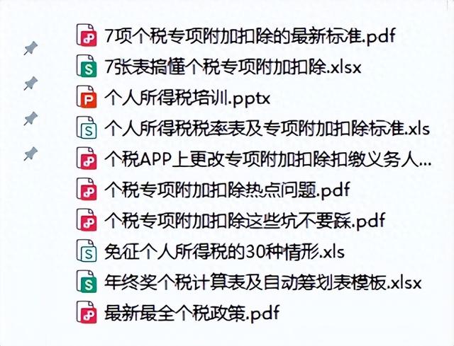 个税税率2025最新标准+个税专项附加扣除2025+个人所得税的申报