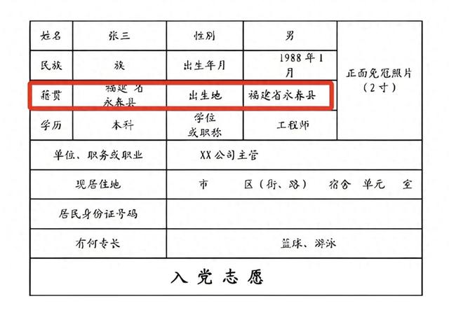 籍贯是什么地方？何为籍，何为贯？下次可别再填错了！