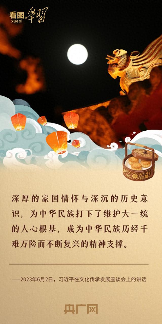 看图学习·文脉华章丨月满中秋	，感悟中国精神、中国价值	、中国力量