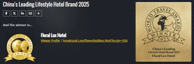 斩获“旅游界奥斯卡”！花筑奢首次参评即摘得世界旅游大奖，以实力定义高端度假新方式