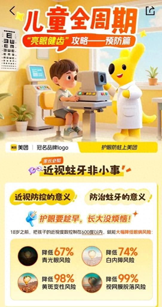 “明眸皓齿”需求带火家庭健康消费，美团联合六大品牌推出儿童全周期口眼健康攻略